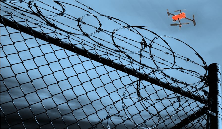 anti-drone defense system in prisons