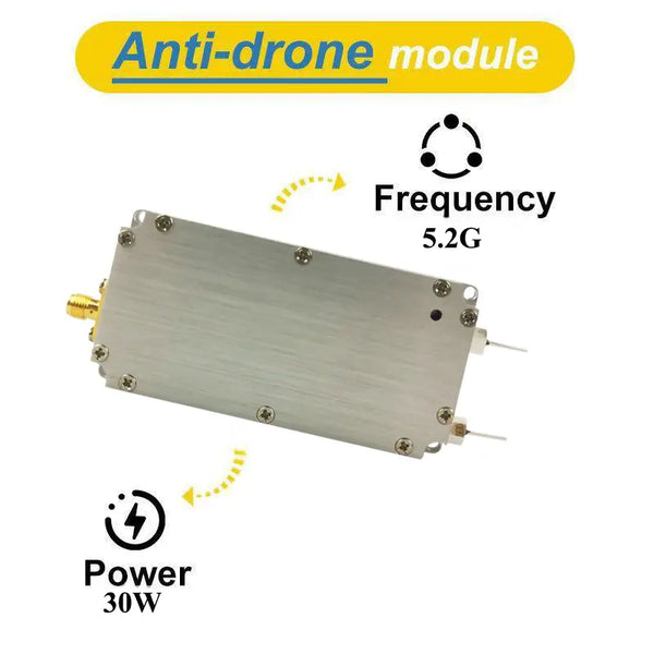 Factory 30W 5.2G High Frequency  RF High Power Amplifier Module Drone FPV Tracking Countermeasure Module