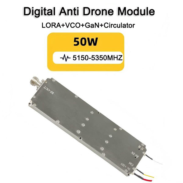 Original Factory Direct Sale 5200M 50W GAN-LORA Anti Drone Jammng Module Anti UAV Digital Power Amplifier Module