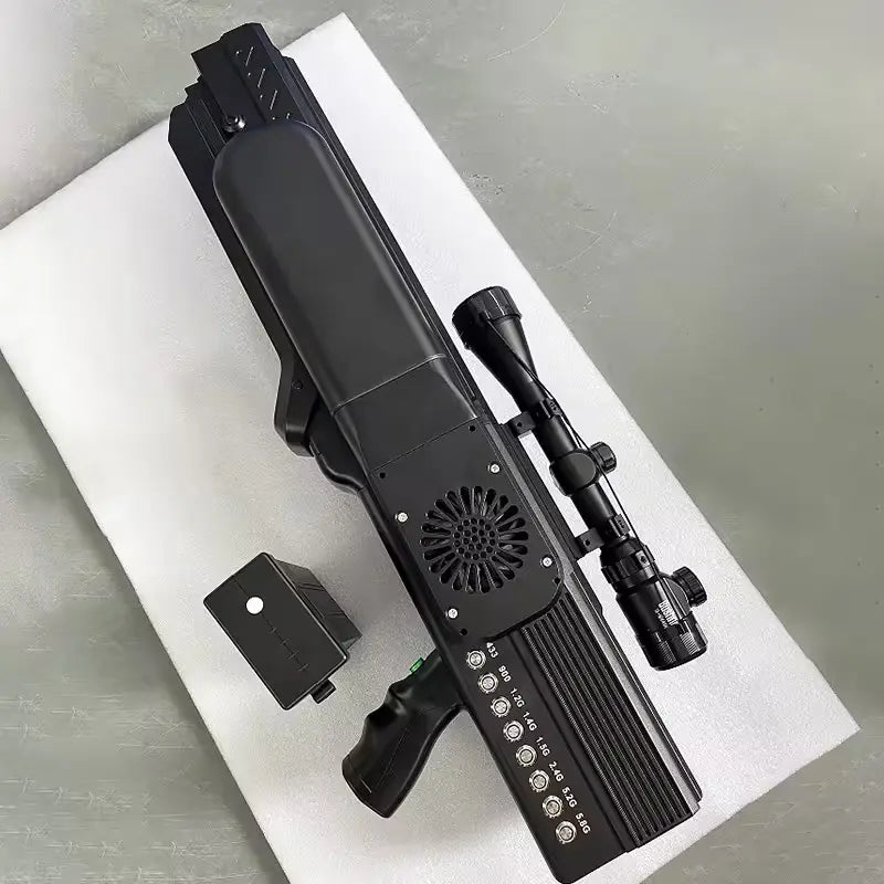 800-1500M Drone Jamming Gun 8 Bands Mutiple-frequency Anti-drone Jammer