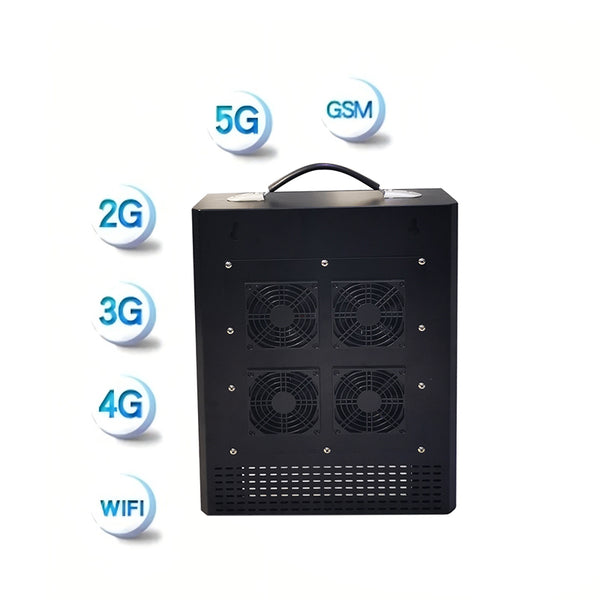 Full Band E-12-100W High Power Cell Phone Jammer 5G GSM WIFI Bluetooth Signal Jammer
